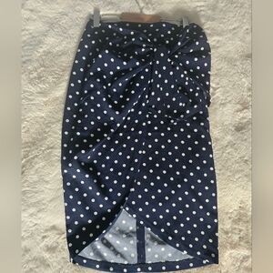 Brand NEW Dynamite Navy and White Polka Dot Pencil Skirt